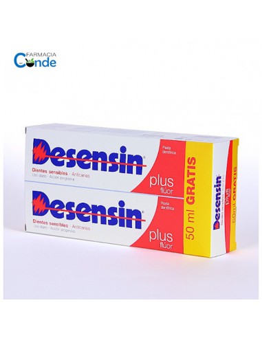 DESENSIN PLUS PACK PASTA DENTAL  150 ML 2 U