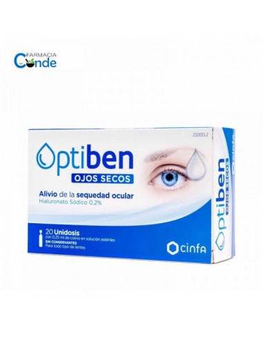 OPTIBEN GOTAS SEQUEDAD OCULAR 20 AMP. DE 0.25 ML