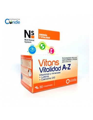 VITANS VITALIDAD A-Z 30 COMPRIMIDOS