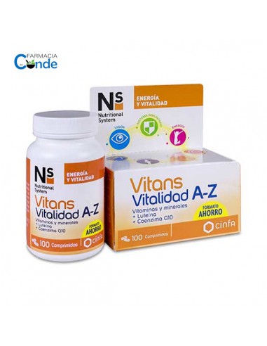 NS VITANS VITALIDAD A-Z 100 COMPRIMIDOS