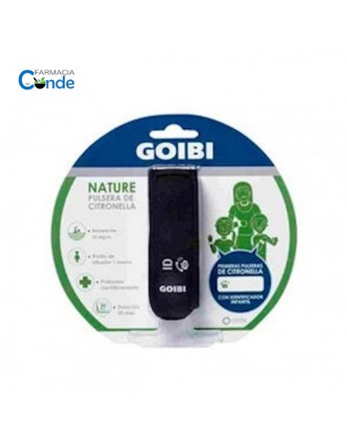 GOIBI PULSERA DE CITRONELLA NATURE NEGRA