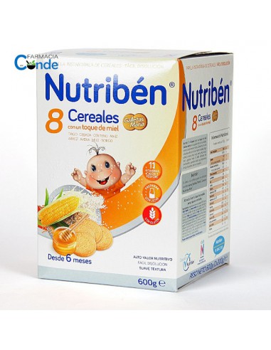 NUTRIBEN 8 CEREALES MIEL GALLETAS MARIA   800G