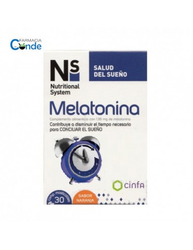 NS MELATONINA 1,95 MG 30 COMPRIMIDOS MASTICABLES