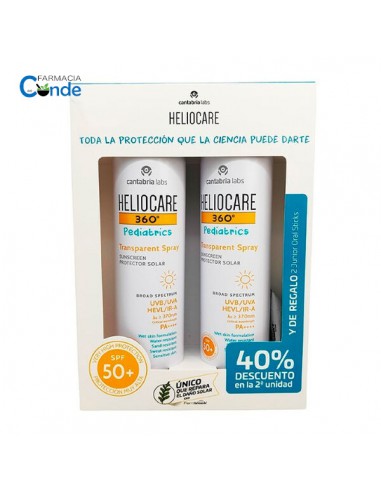 HELIOCARE 360º DUPLO SPRAY PEDIATRICS TRANSPAREN