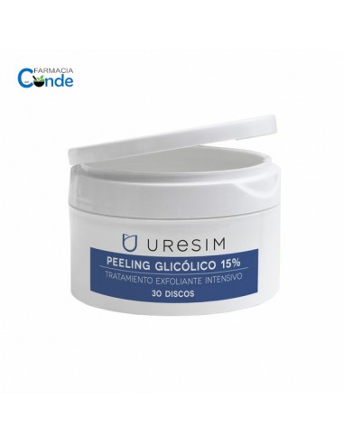 URESIM PEELING GLICOLICO 15% 30 DISCOS IMPREGNAD